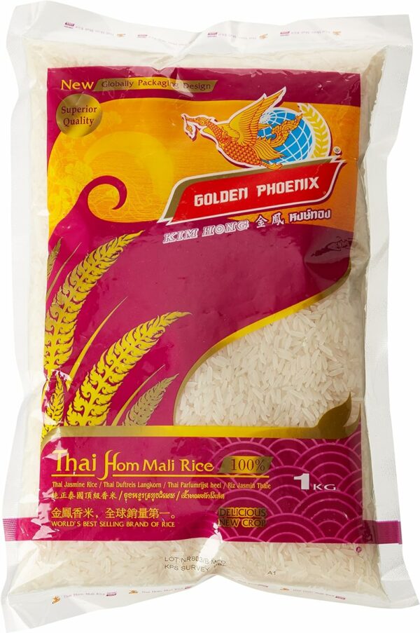 Riz thaï Hom Mali Rice Golden Phoenix 1 KG