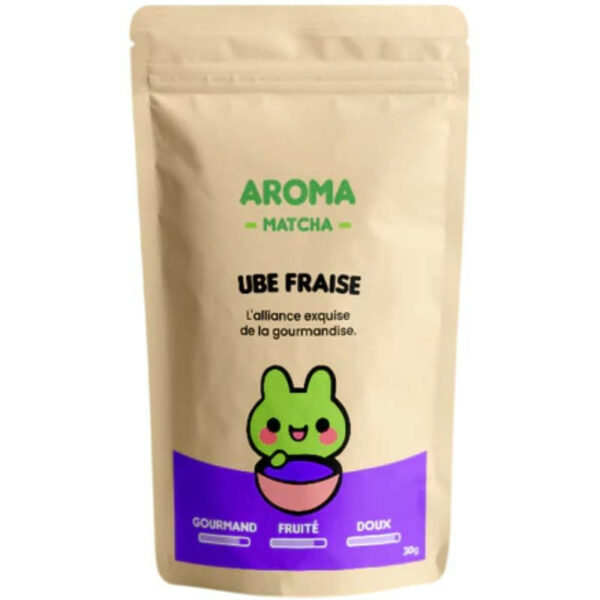 Poudre d'Ubé fraise Aroma Matcha 30 g